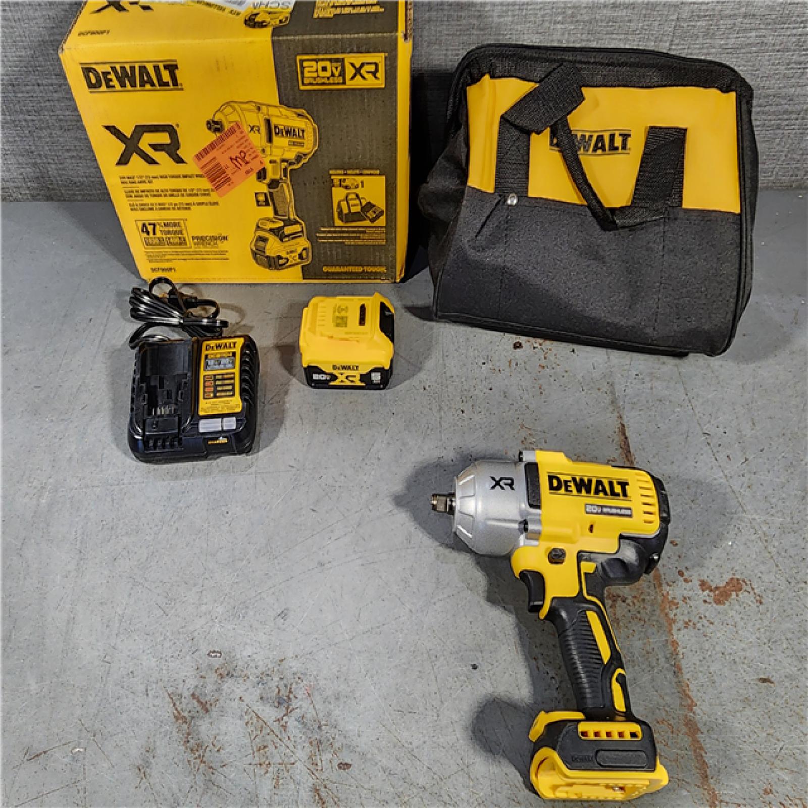 HOUSTON LOCATION - AS-IS DEWALT 20V MAX* XR 1/2  High Torque Impact Wrench with Hog Ring Anvil