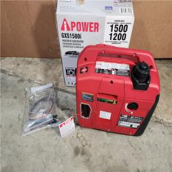 HOUSTON LOCATION - AS-IS (APPEARS LIKE NEW) 1500-Watt Recoil Start Gasoline Powered Ultra-Light Inverter Generator with 60cc OHV Engine and CO Sensor Shutdown