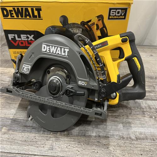 AS-IS DEWALT FLEXVOLT 60V MAX Cordless Brushless 7-1/4 in. Wormdrive Style Circular Saw (Tool Only)