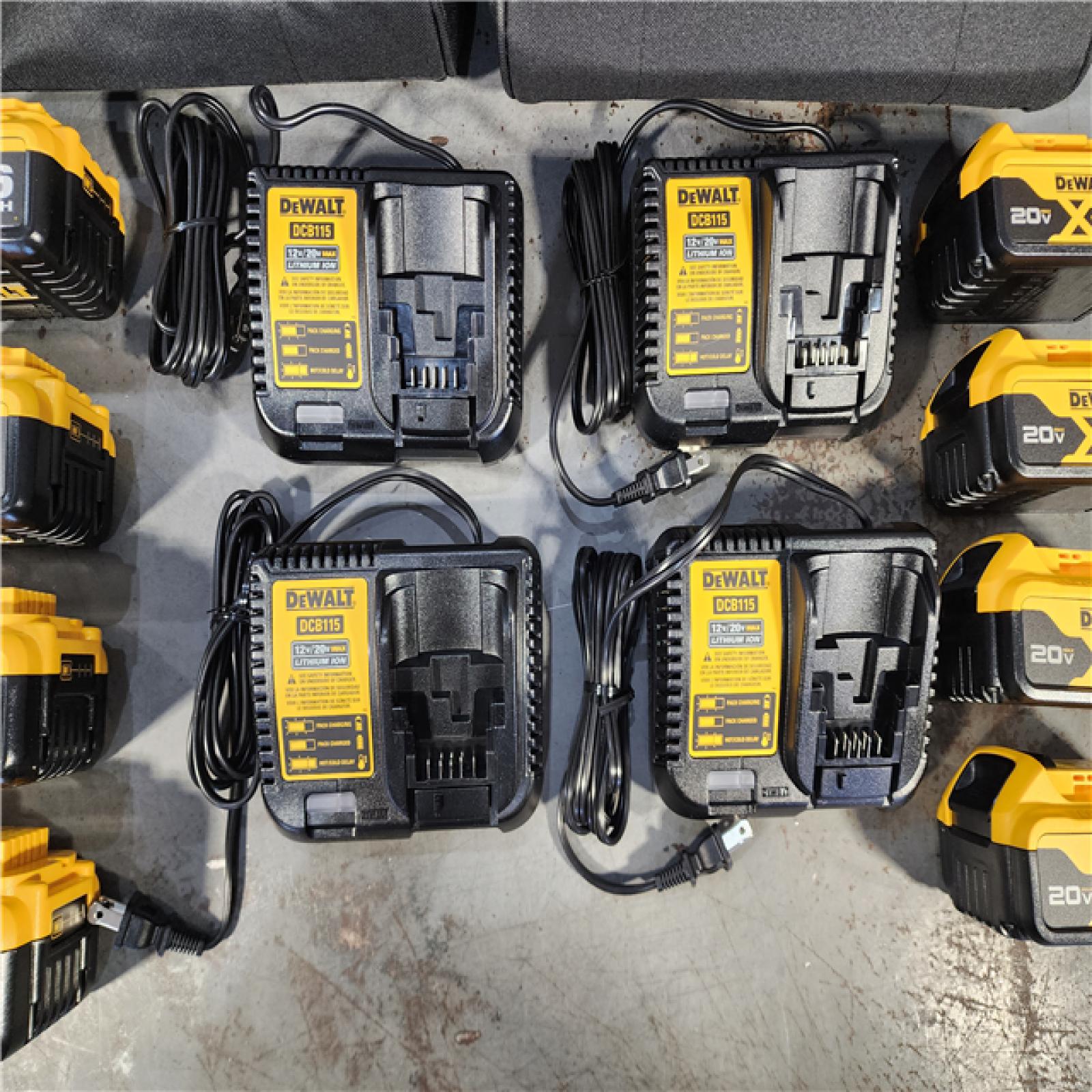 HOUSTON LOCATION - AS-IS (APPEARS LIKE NEW) (4) Dewalt-DCB246CK 20V MAX* Lithium Ion Starter Kit