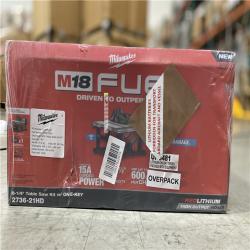 NEW! - Milwaukee M18 FUEL ONE-KEY 18- volt Lithium-Ion Brushless Cordless 8-1/4 in. Table Saw Kit W/(1) 12.0Ah Battery & Rapid Charger