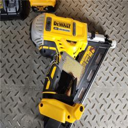 HOUSTON LOCATION - AS-IS (APPEARS LIKE NEW) DeWalt 20V MAX Brushless Cordless 2-Speed 30° Paper Collated Framing Nailer Kit