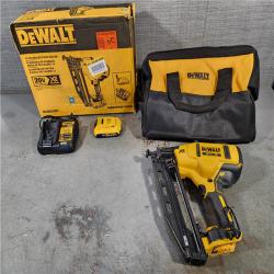 HOUSTON LOCATION - AS-IS DeWalt DCN660D1 20V 16 Gauge Cordless Angled Finish Nailer Kit W/ 2Ah Battery