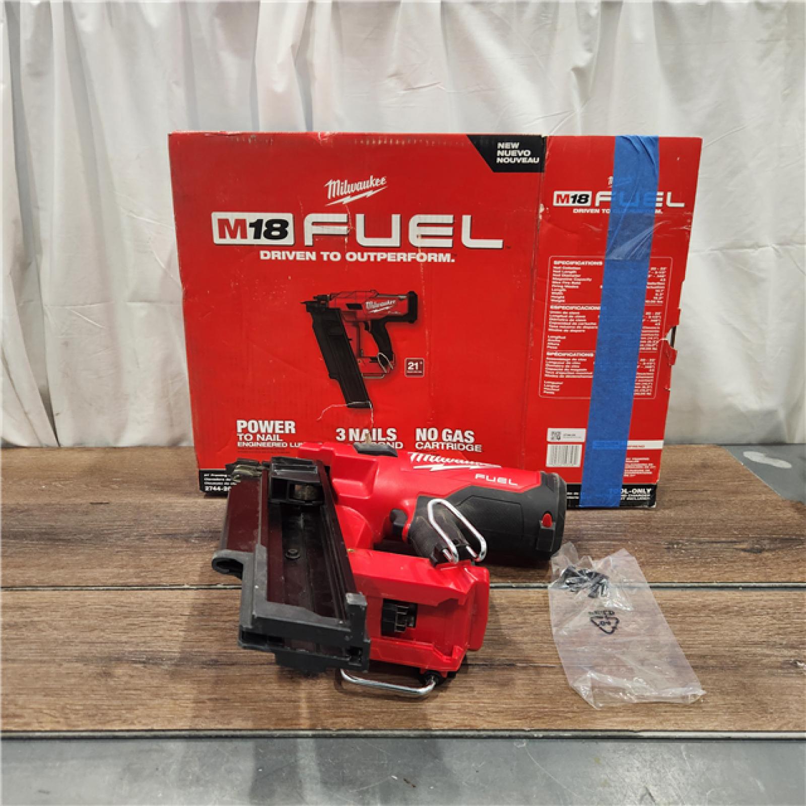 AS IS Milwaukee 2744-20 M18 FUEL 21-Degree Cordless Framing Nailer (Tool Only)