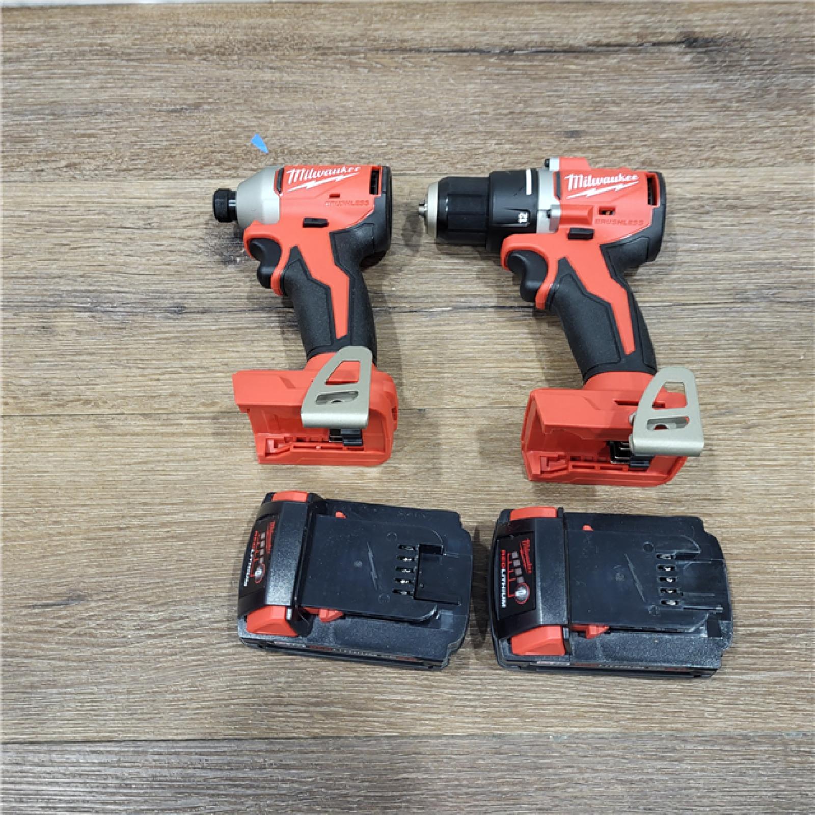 AS-IS Milwaukee M18 Compact Brushless 2-Tool Combo Kit