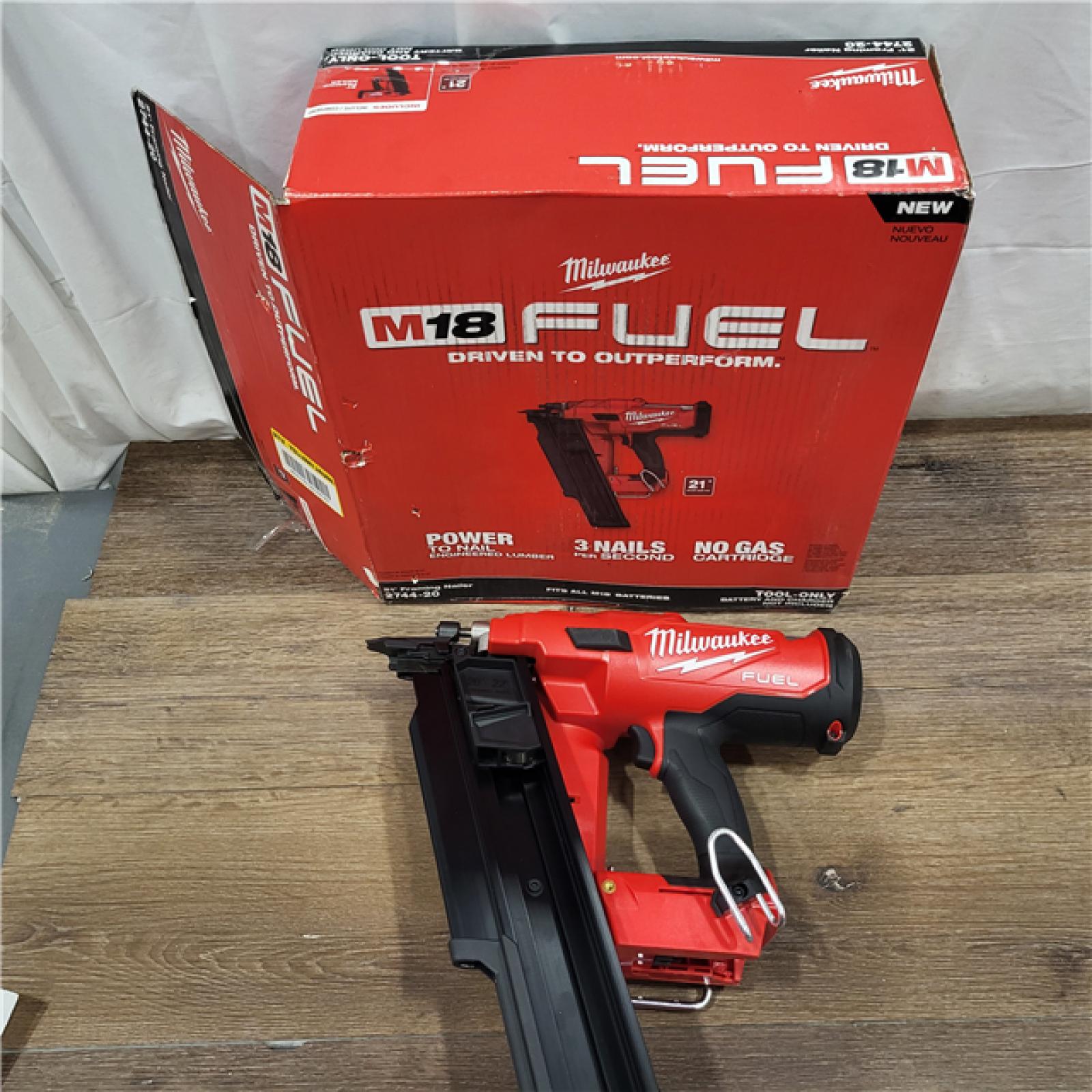 AS-IS Milwaukee 2744-20 M18 FUEL 21-Degree Cordless Framing Nailer (Tool Only)