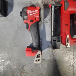 HOUSTON LOCATION - AS-IS MIWAUKEE 3 TOOL COMBO KIT W/ (2) BATTERY & CHARGER