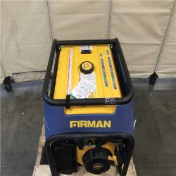 California AS-IS FIRMAN 10,000-Watt/8,000-Watt Tri-Fuel Portable Generator with Electric Start, Transfer Switch Outlet and CO Alert Technology