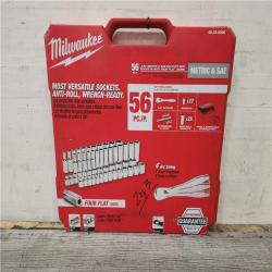 Phoenix Location Sealed Milwaukee 3/8 in. Drive SAE/Metric Ratchet and Socket Mechanics Tool Set (56-Piece)