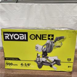 NEW!  RYOBI 18-Volt ONE+ Cordless 7-1/4 in. Compound Miter Saw (Tool Only) with Blade and Blade Wrench