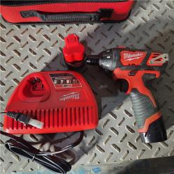 Houston location AS-IS Milwaukee 2401-22 - M12 12V Cordless Screwdriver Kit