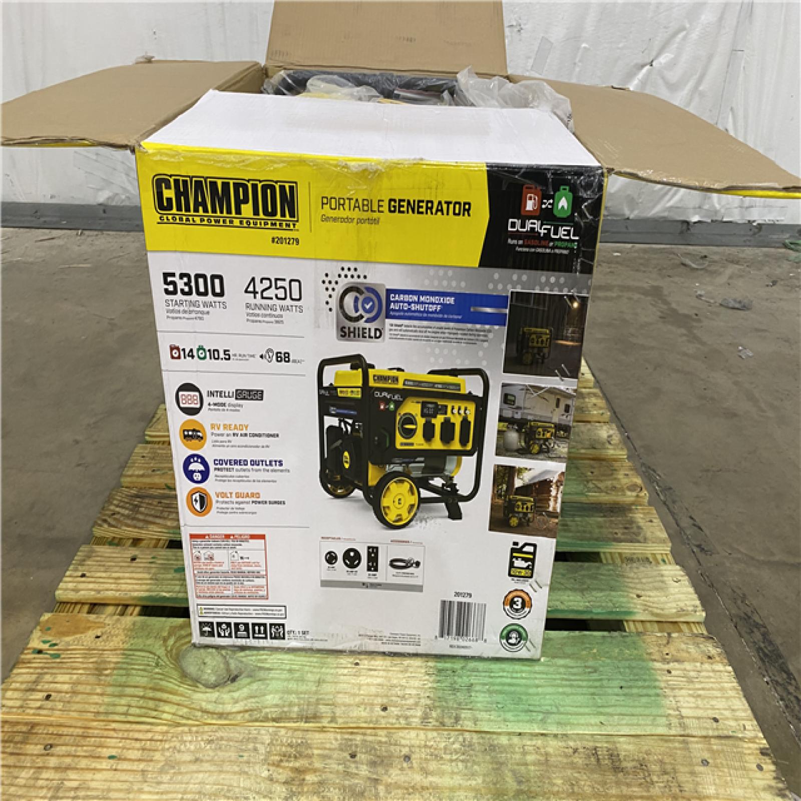 Houston Location - AS-IS Champion 5300 Running Watts Generator