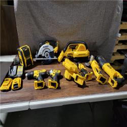 CALIFORNIA NEW DEWALT 10-TOOL COMBO KIT (2 BATTERIES, 1 CHARGER, AND 2 BAGS INCLUDED)