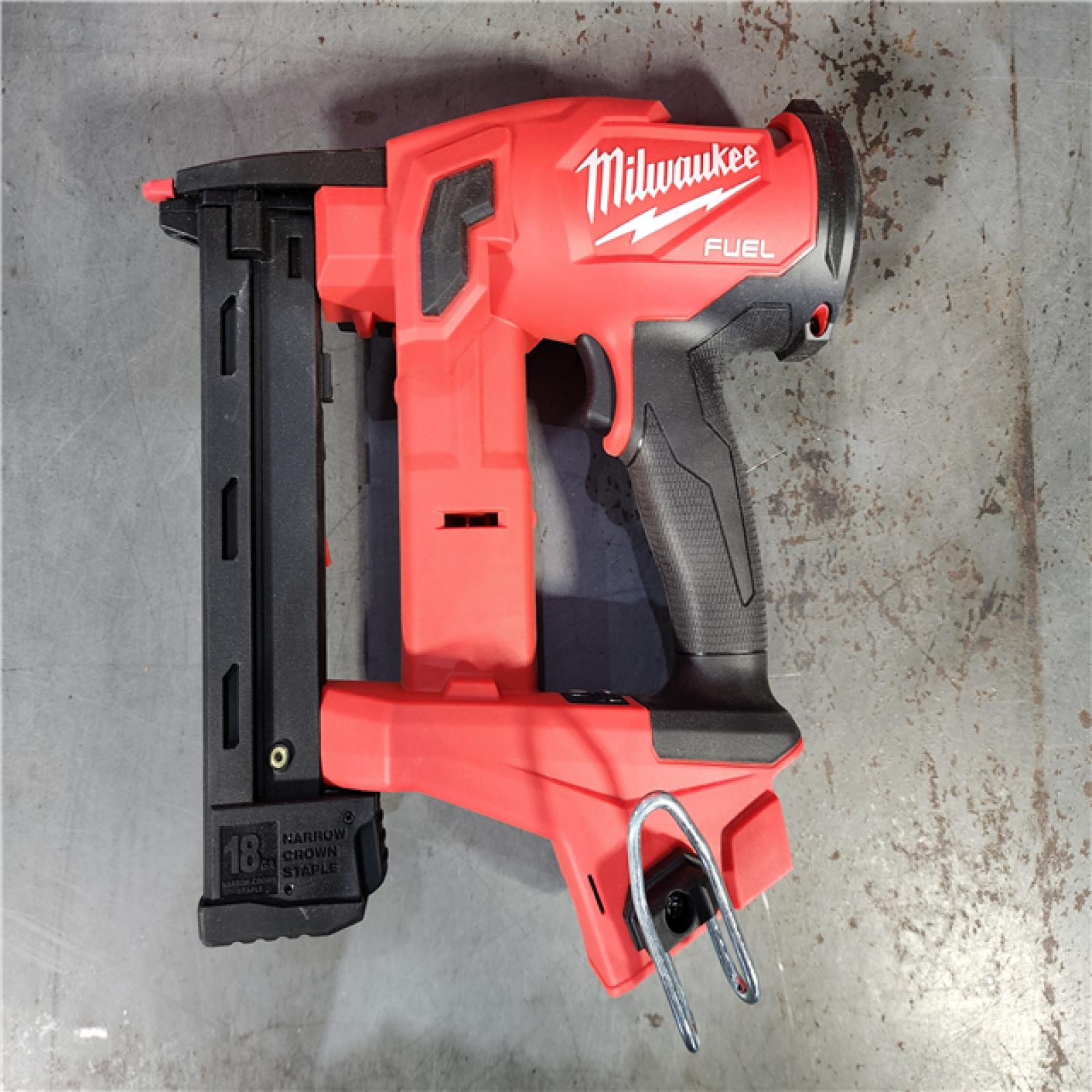 HOUSTON LOCATION - AS-IS M18 FUEL 18-Volt Lithium-Ion Brushless Cordless 18-Gauge 1/4 in. Narrow Crown Stapler (Tool-Only)