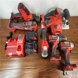 AS-IS Milwaukee M18 18V Lithium- Ion Cordless (6-Tool) Combo Kit