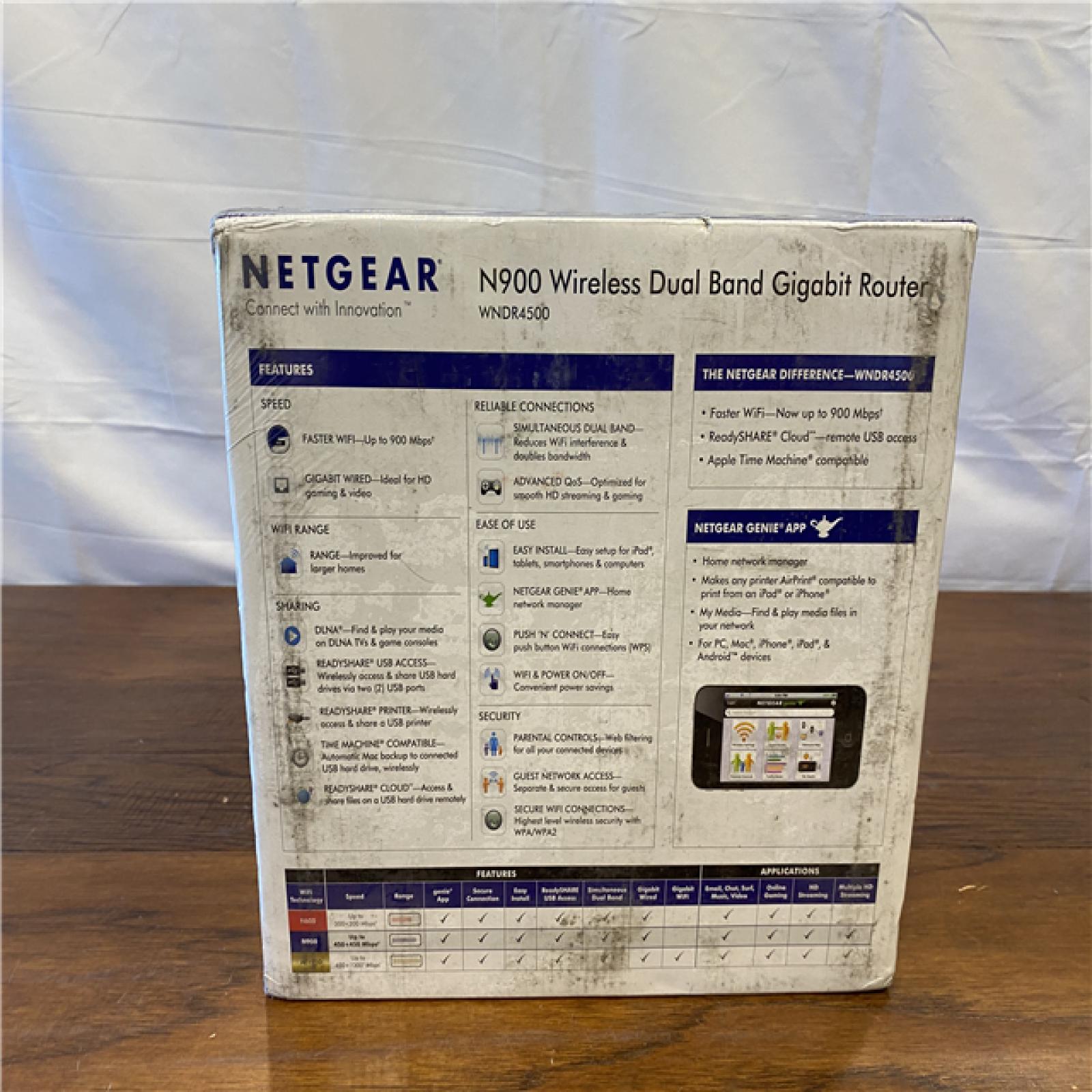 NEW! Netgear WNDR4500 N900 Wireless Dual Band Gigabit Router