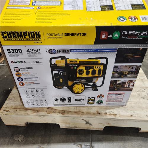 Dallas Location - As-Is Champion 201279 5300W Dual Fuel Generator