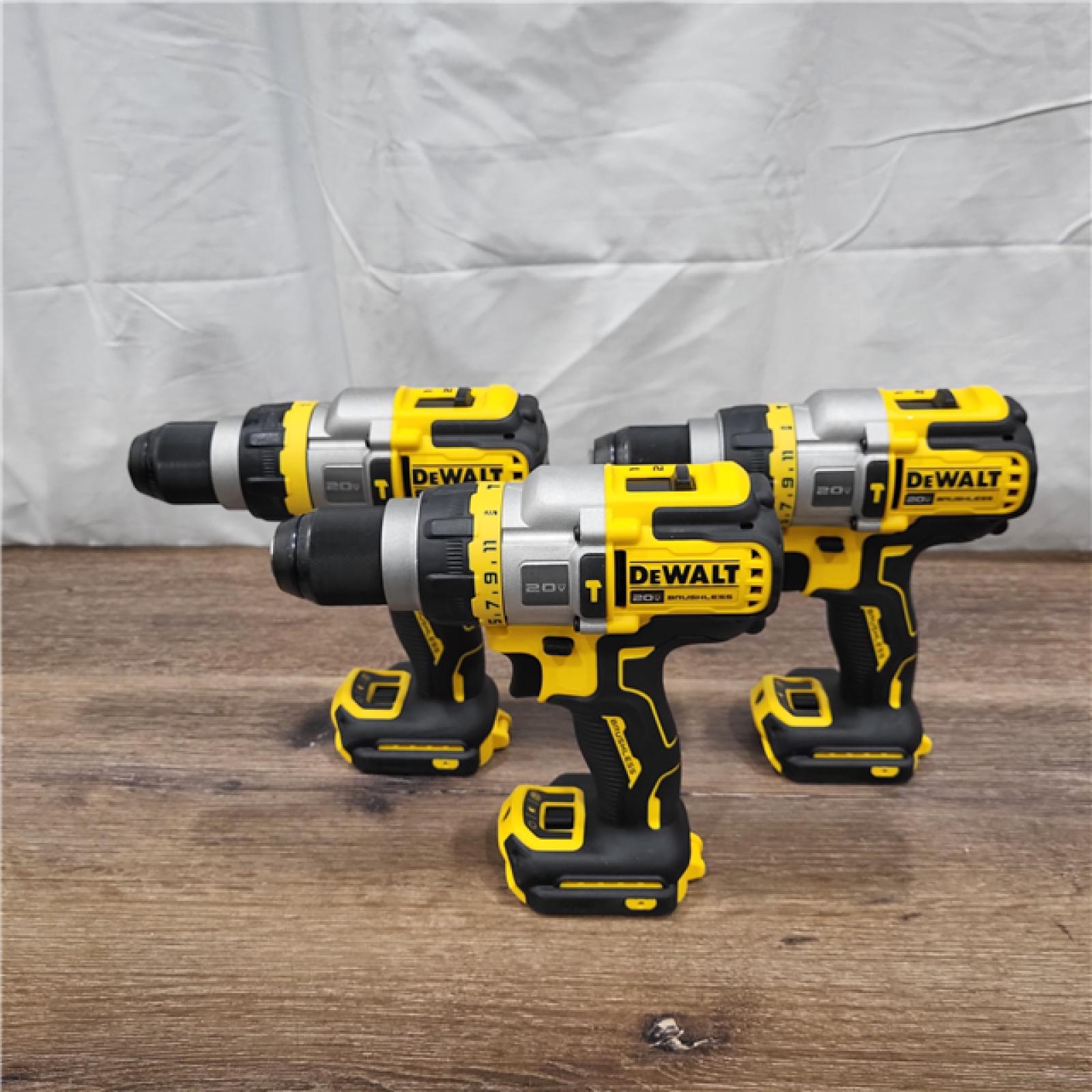 GOOD Dewalt DCD999B 20V MAX Flexvolt 1/2  Cordless Hammer Drill Bare Tool ( LOT of 3)