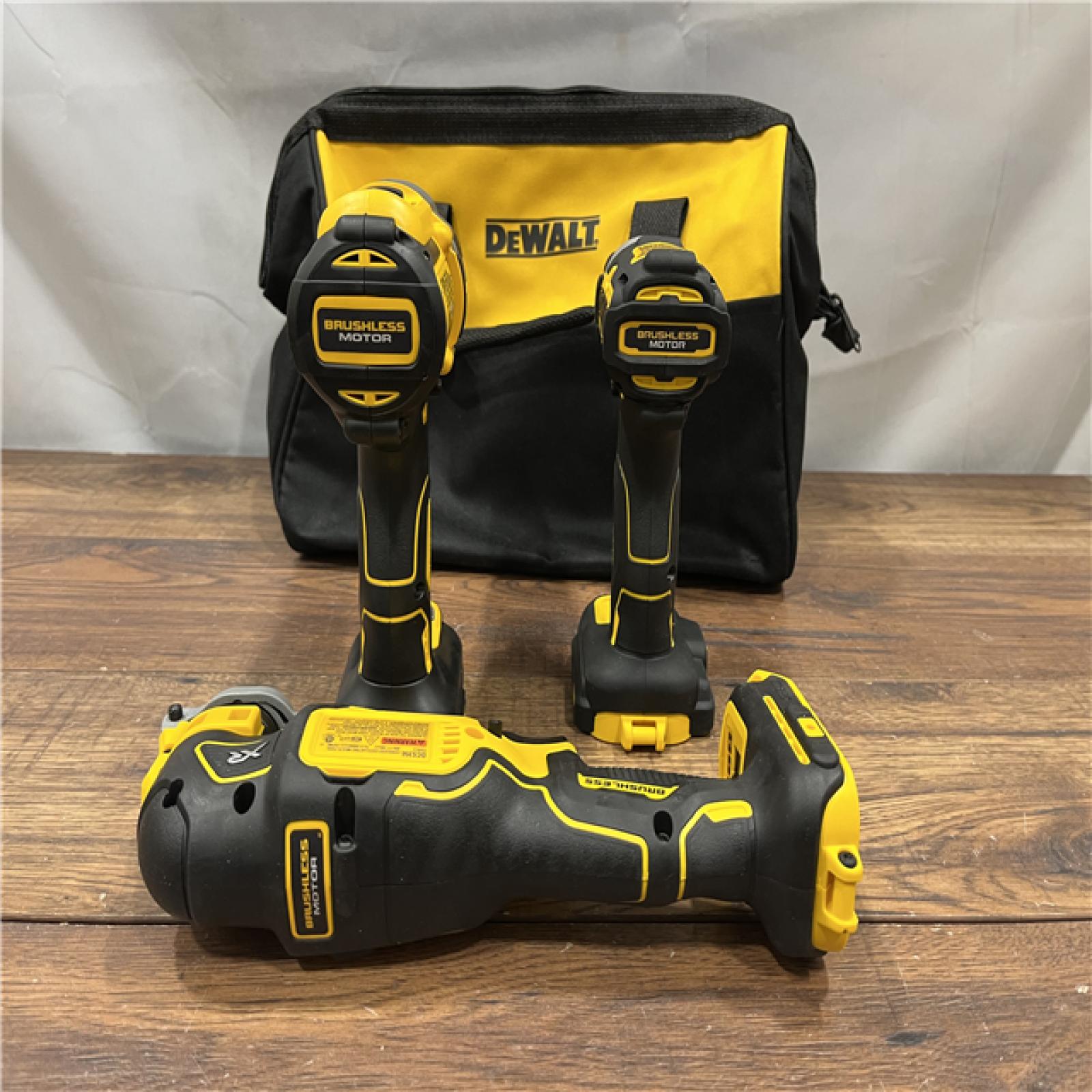 ASIS DEWALT 20-Volt Lithium-Ion Cordless 3-Tool Combo Kit with FLEXVOLT 9 Ah and 20V 6 Ah Batteries and Charger