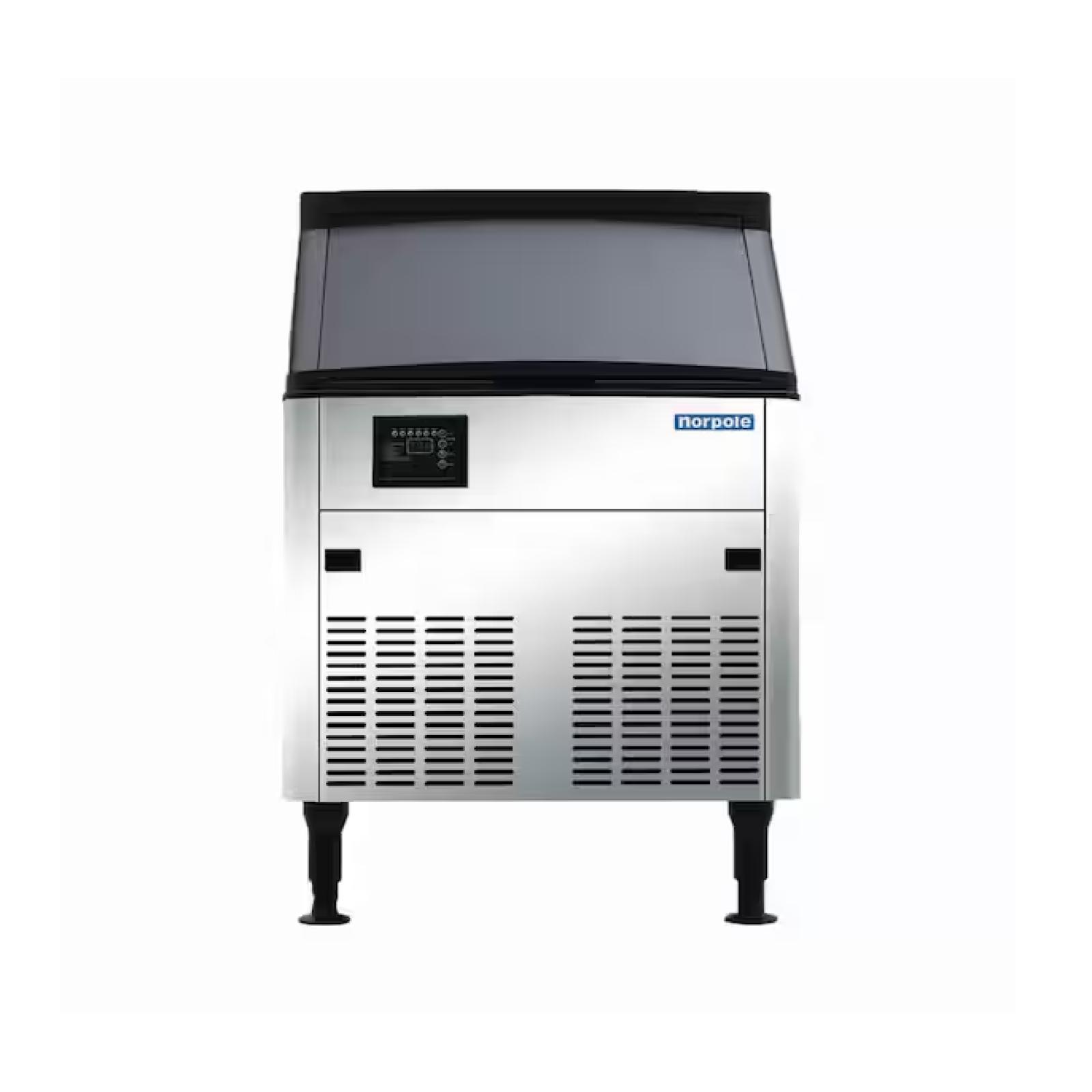 DALLAS LOCATION - Norpole 210 lbs. Freestanding Commercial Ice Maker in Stainless Steel