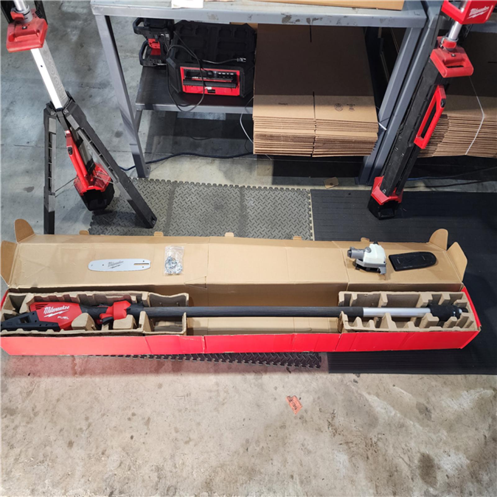 HOUSTON LOCATION - AS-IS (APPEARS LIKE NEW) Milwaukee M18 FUEL 10 in. 18V Lithium-Ion Brushless Electric Cordless Telescoping Pole Saw, 13 Ft. Length (Tool-Only)