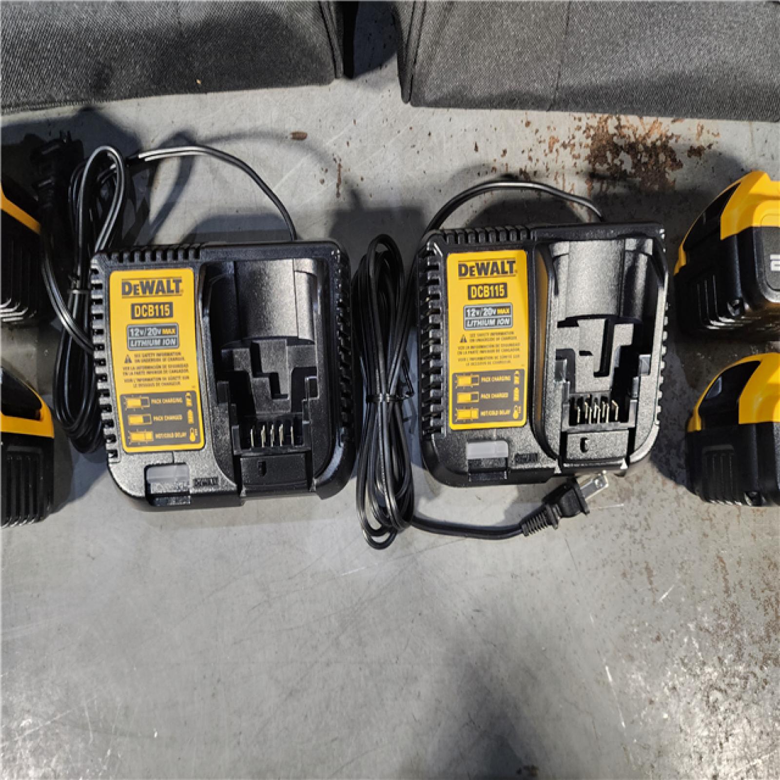 HOUSTON LOCATION - AS-IS (APPEARS LIKE NEW) (2) Dewalt-DCB246CK 20V MAX* Lithium Ion Starter Kit