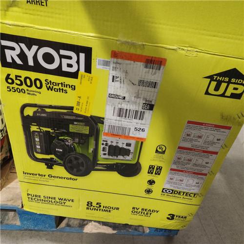 Dallas Location - As-Is Ryobi RYi6522 5500/6500W Inverter Generator