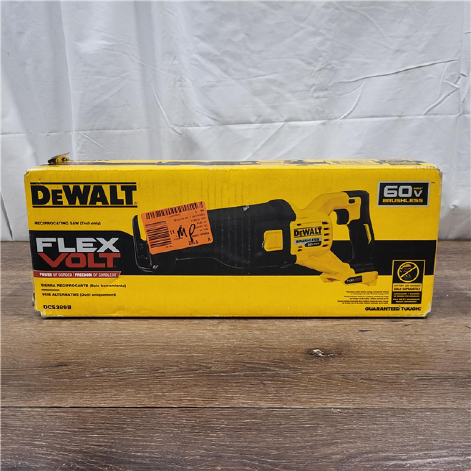 AS-IS DeWalt DCS389B FLEXVOLT 60V MAX Cordless Brushless Reciprocating Saw (Tool-Only)