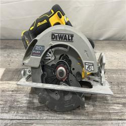 AS-IS DEWALT 20V MAX Cordless Brushless 7-1/4 in. Sidewinder Style Circular Saw with FLEXVOLT ADVANTAGE (Tool Only)