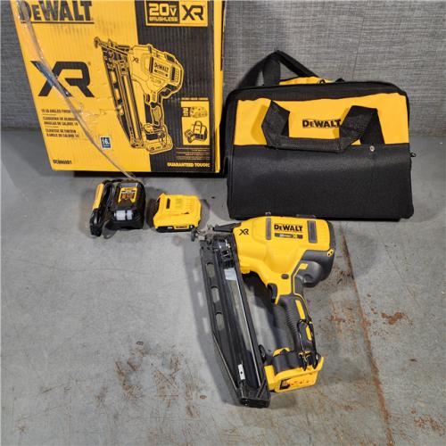 HOUSTON LOCATION - AS-IS DeWalt DCN660D1 20V 16 Gauge Cordless Angled Finish Nailer Kit W/ 2Ah Battery