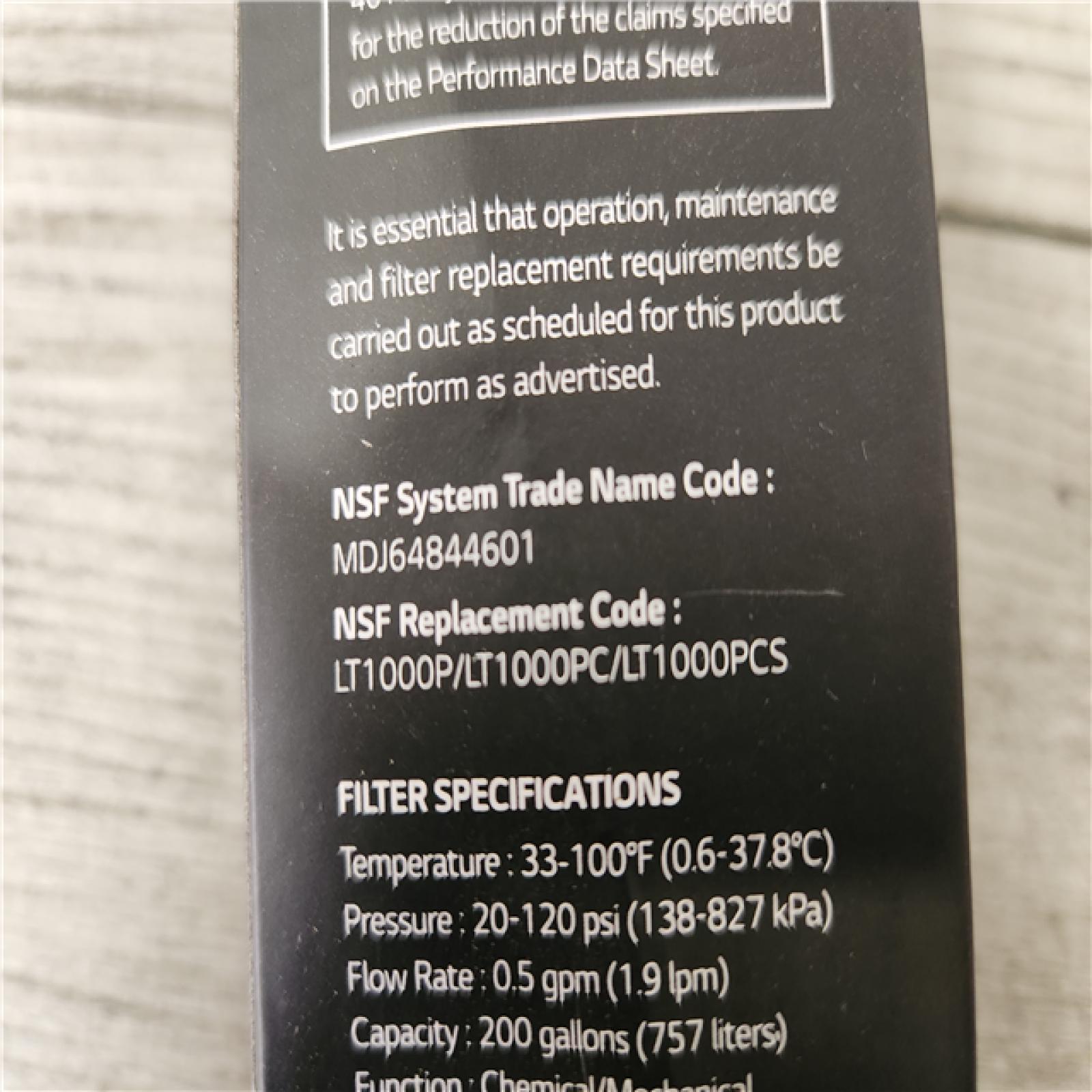 Phoenix Location NEW LG LT1000P3 - 6 Month / 200 Gallon Capacity Replacement Refrigerator Water Filter 3-Pack (NSF42, NSF53, and NSF401*)