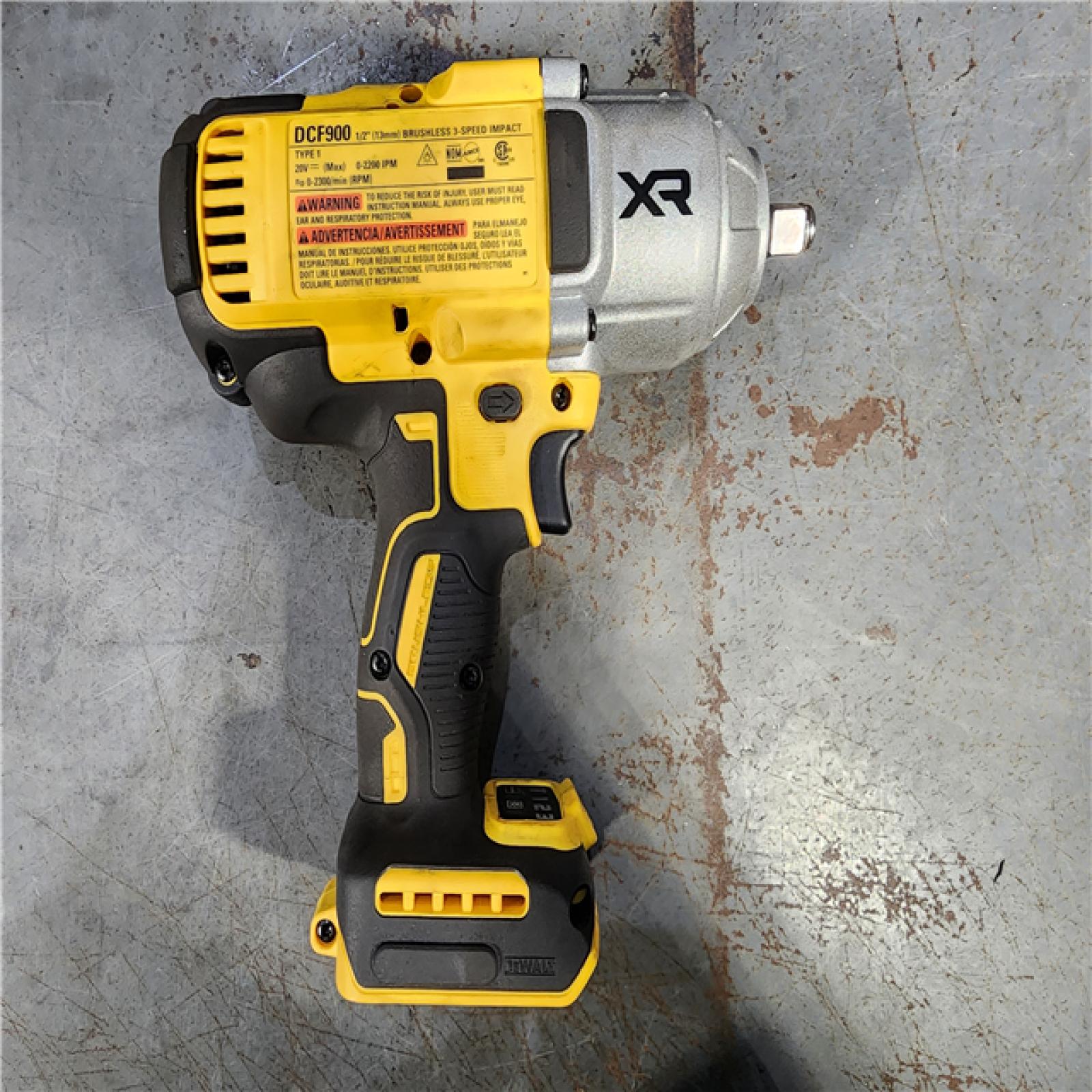 HOUSTON LOCATION - AS-IS DEWALT 20V MAX* XR 1/2  High Torque Impact Wrench with Hog Ring Anvil