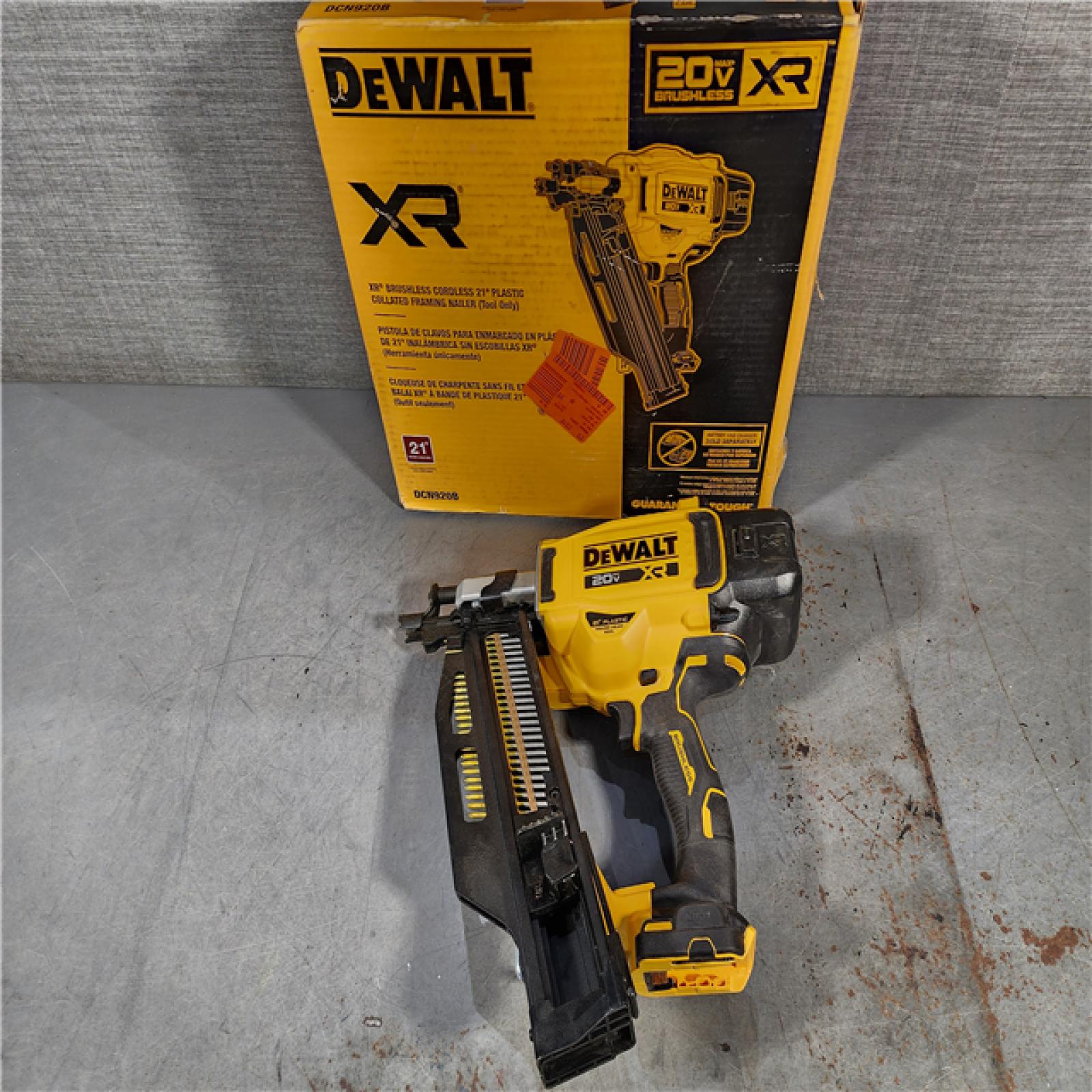 HOUSTON LOCATION - AS-IS DEWALT 20-Volt 21Â° Cordless Framing Nailer (Tool-Only)