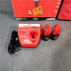 HOUSTON LOCATION - AS-IS (APPEARS LIKE NEW) Milwaukee M12 FUEL Lithium-Ion Brushless Cordless 3/8 in. Impact Wrench Kit