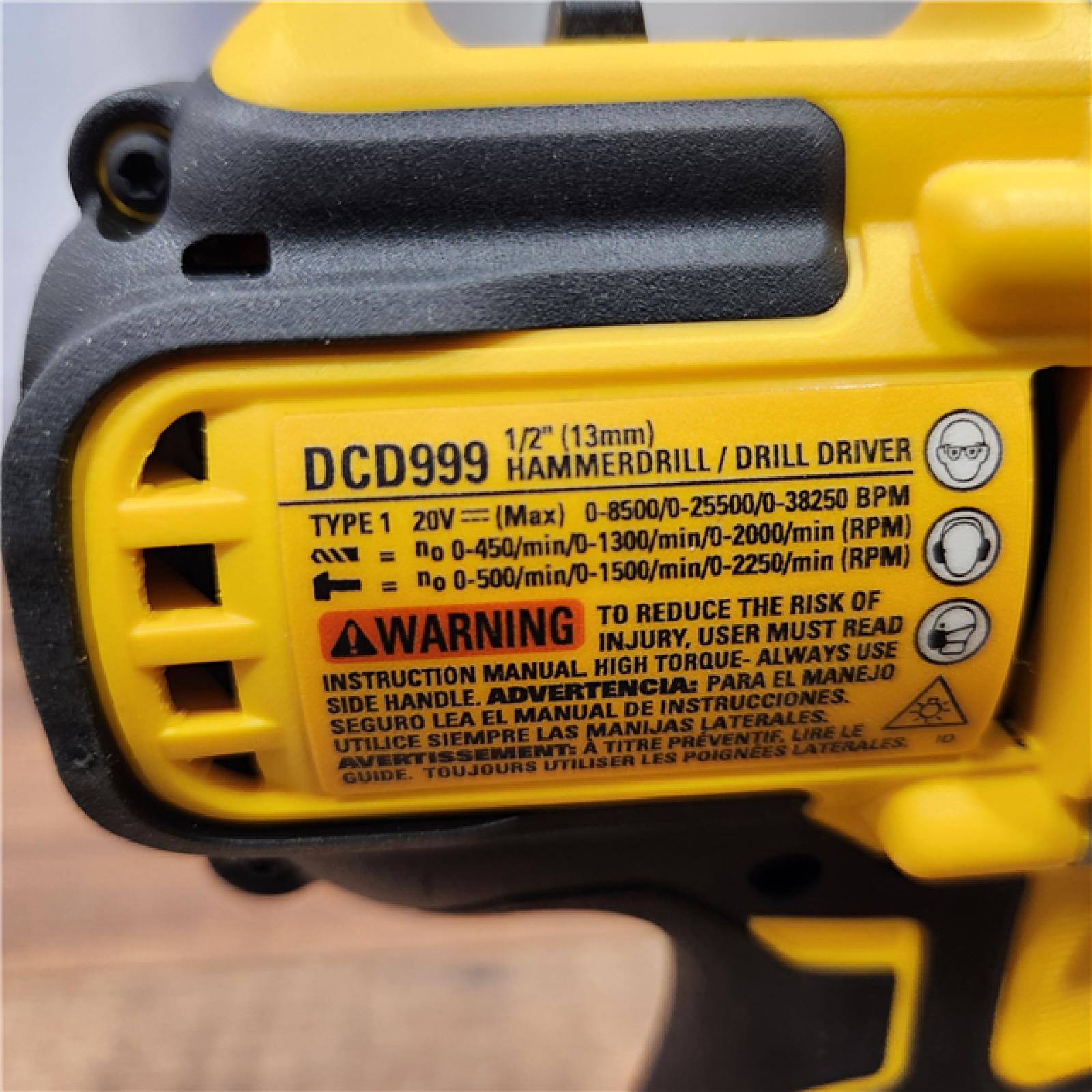 AS-IS Dewalt FLEXVOLT 20 Volt 1/2 in. Brushless Cordless Hammer Drill/Driver Kit (Battery & Charger)