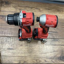 AS-IS Milwaukee M18 18V Lithium-Ion Brushless Cordless Compact Drill/Impact Combo Kit (2-Tool)