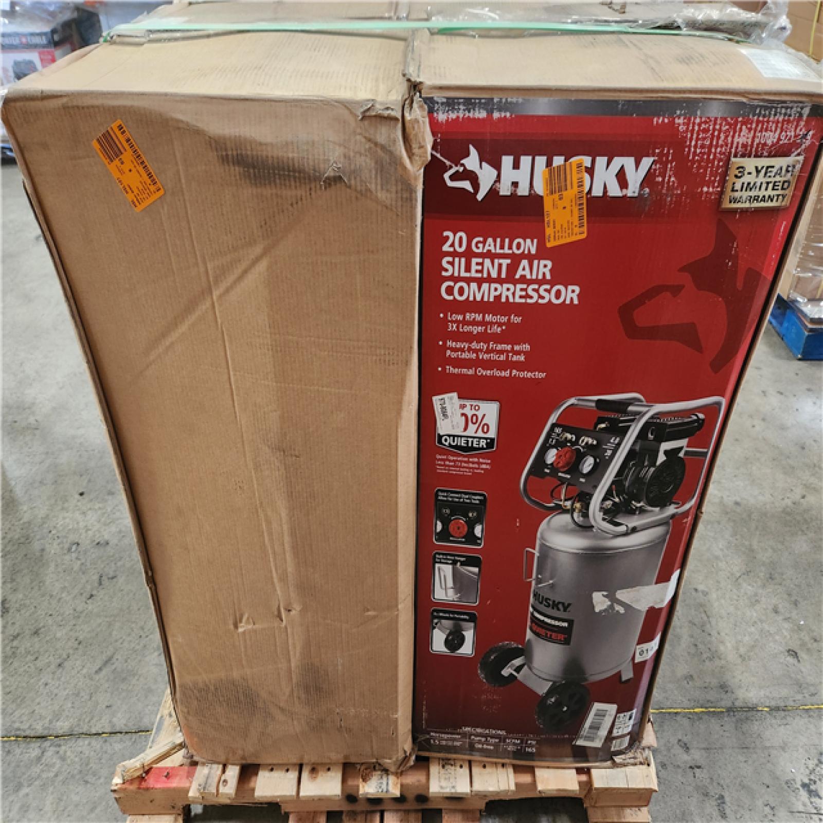 Phoenix Location Husky 20 Gal. 165 PSI Vertical Electric Quiet Air Compressor (4 Lot)