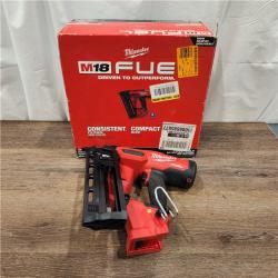 AS- IS M18 FUEL 18-Volt Lithium-Ion Brushless Cordless Gen II 16-Gauge Angled Finish Nailer (Tool-Only)