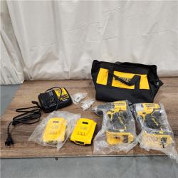 AS-IS DEWALT ATOMIC 20-Volt MAX Lithium-Ion Cordless Combo Kit (2-Tool) with (2) 2.0Ah Batteries, Charger and Bag