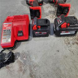 HOUSTON LOCATION - AS-IS MILWAUKEE 2 TOOL COMBO KIT W/ (2) BATTERY & CHARGER