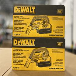 NEW! -  DEWALT 20V MAX Cordless 1/2 Gal. Wet/Dry Portable Vacuum (Tool Only) -( 2 UNITS)