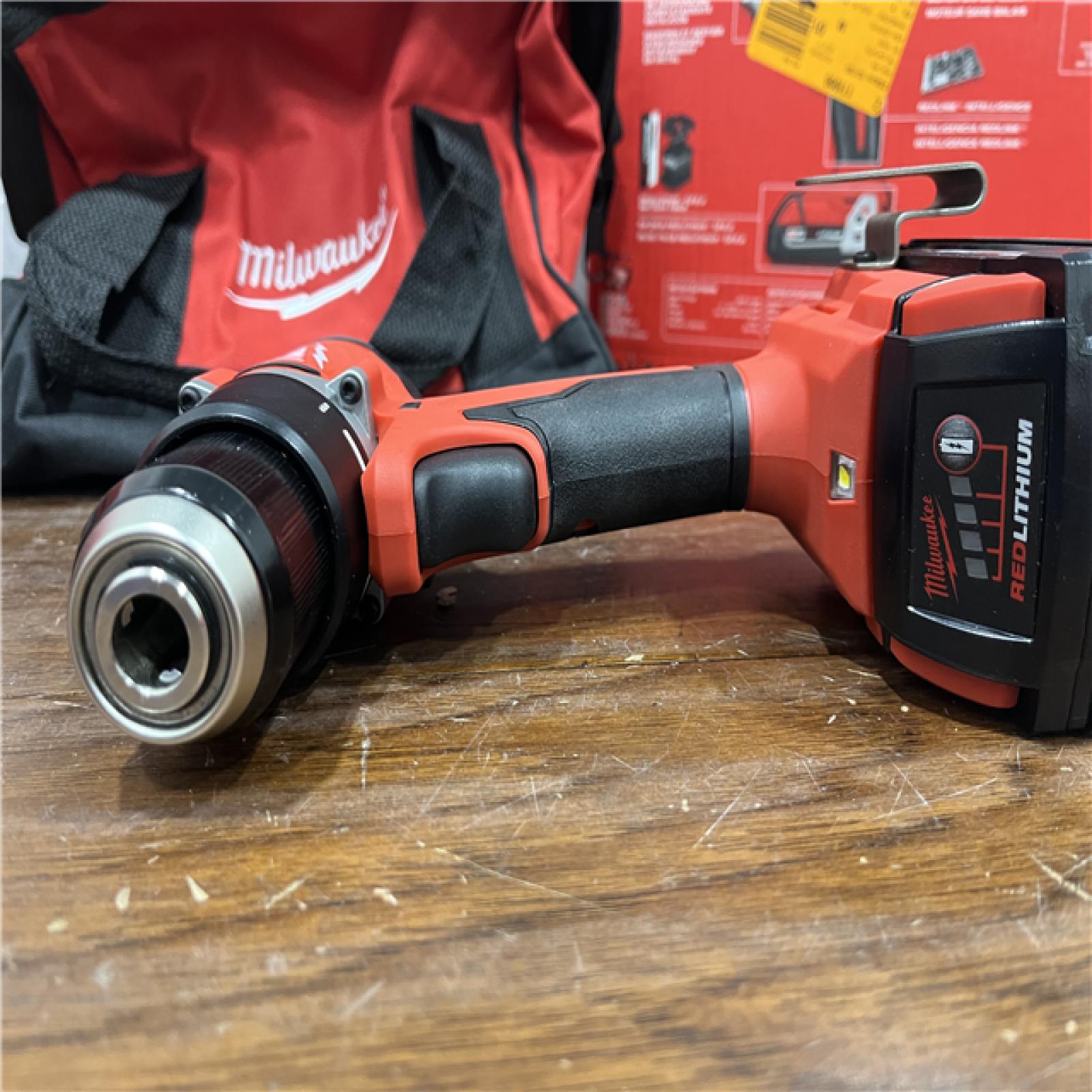 AS-IS Milwaukee M18 Compact Brushless 1/2in Hammer Drill/Driver Kit - 3602-21P