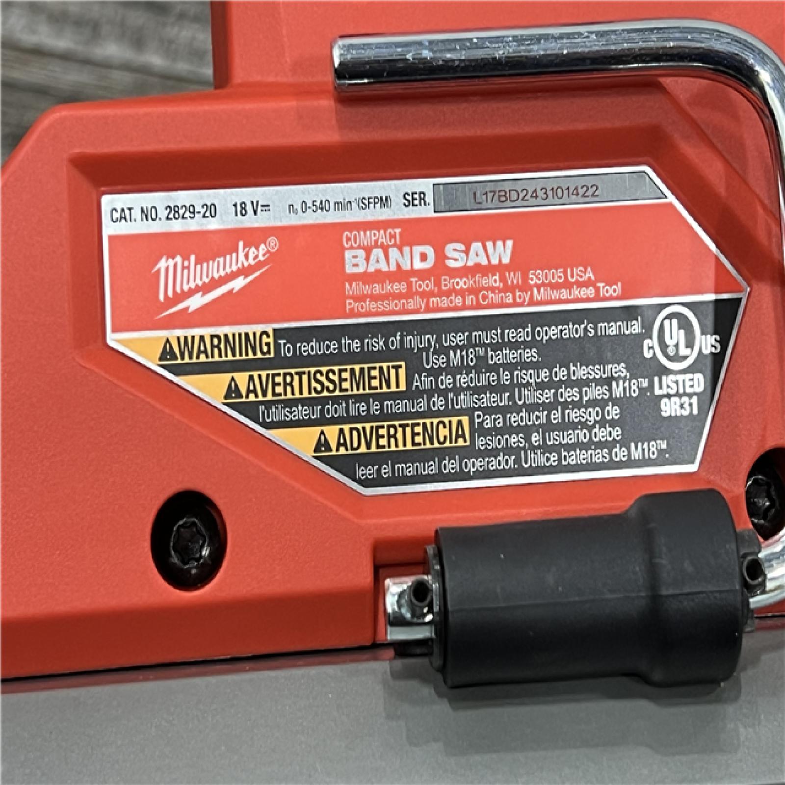 AS-IS Milwaukee M18 FUEL Compact Band Saw