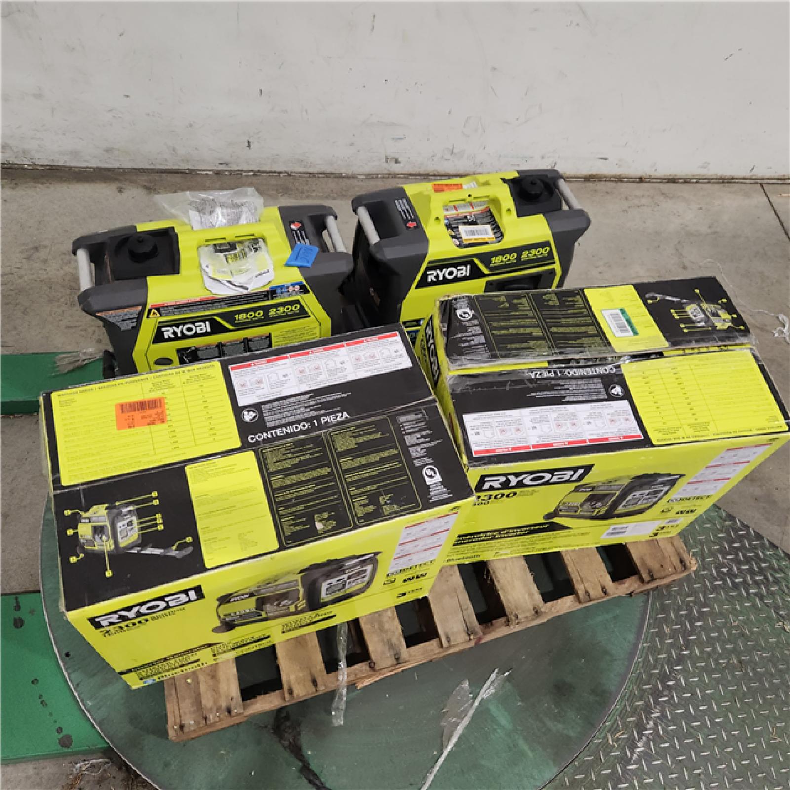 Dallas Location - As-Is Ryobi 2300-Watt Bluetooth Inverter Generator(Lot Of 4)