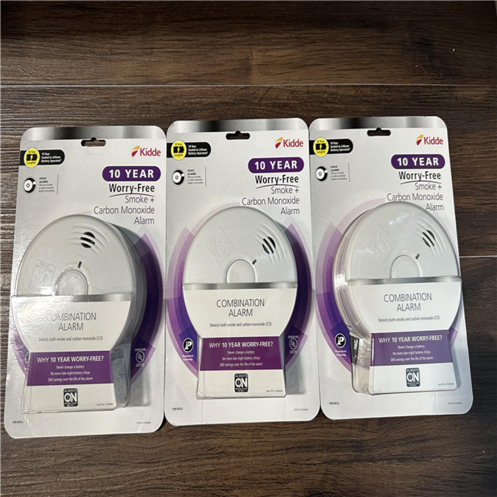 California NEW KIDDE Smoke & Carbon Monoxide Alarm (3 Pieces)