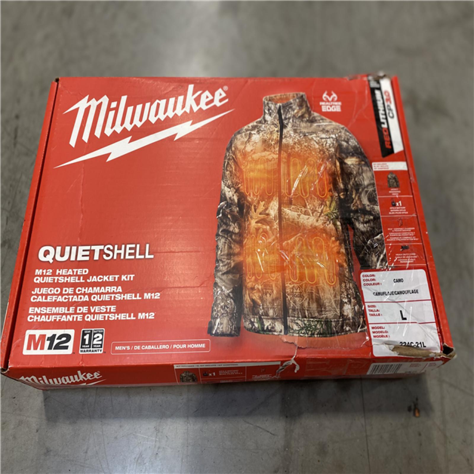 NEW! - Milwaukee M12™ Heated Quietshell Jacket Kit - LG - Camouflage