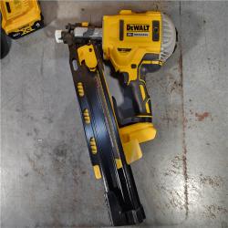 HOUSTON LOCATION - AS-IS DeWalt 20V MAX Collated Cordless Framing Nailer Tool Kit with Rafter Hook