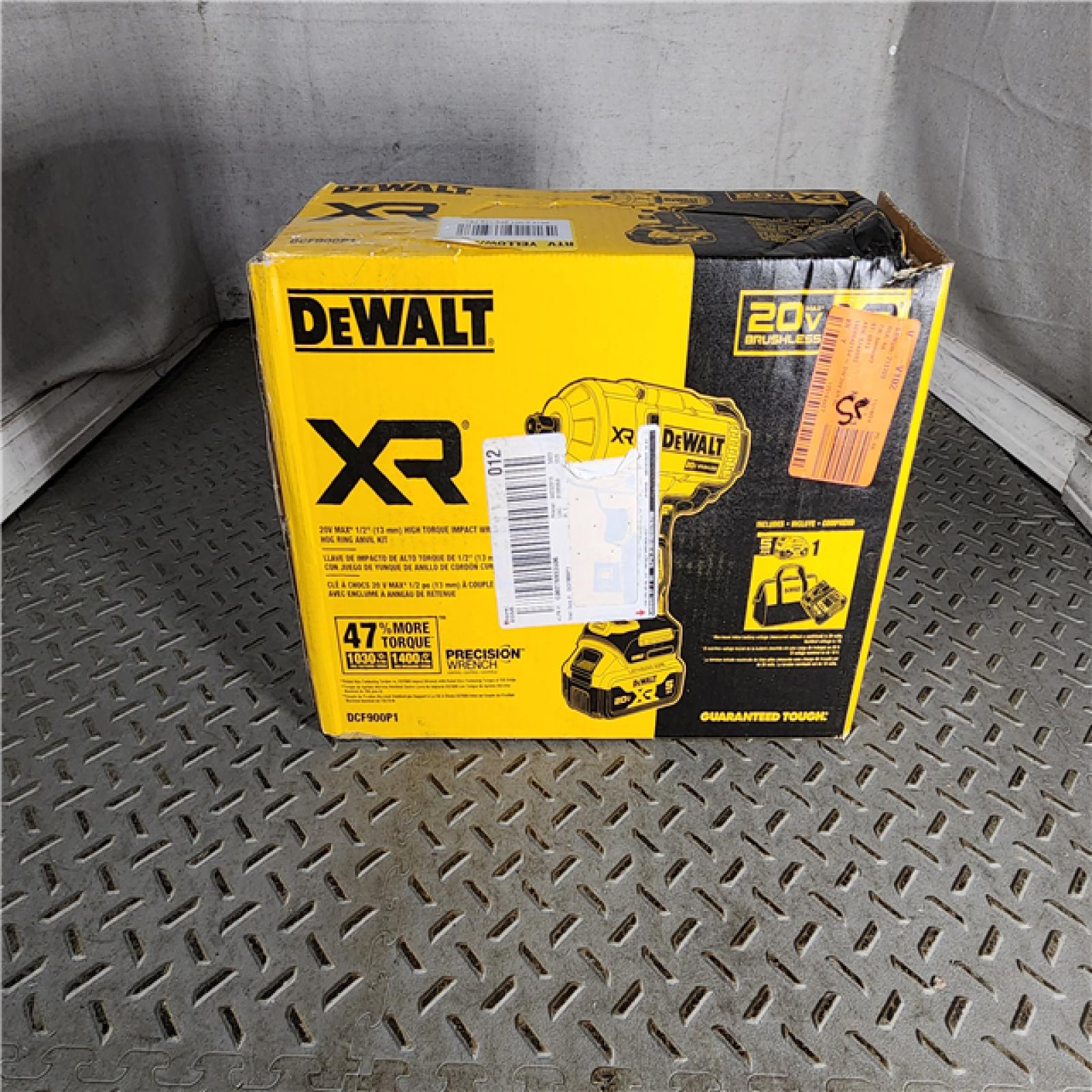 HOUSTON LOCATION - AS-IS (APPEARS LIKE NEW) DEWALT 20V MAX* XR 1/2  High Torque Impact Wrench with Hog Ring Anvil