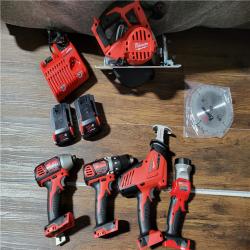 CALIFORNIA NEW MILWAUKEE M18 5-TOOL COMBO KIT (2 BATTERIES, 1 CHARGER, AND BAG INCLUDED)