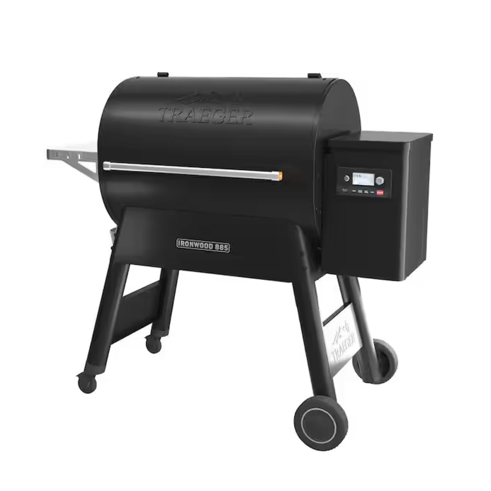 DALLAS LOCATION - Traeger Ironwood 885 Wifi Pellet Grill and Smoker in Black